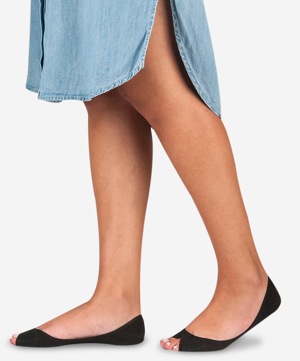 Meia Peep Toe - Preto - Imagem 3