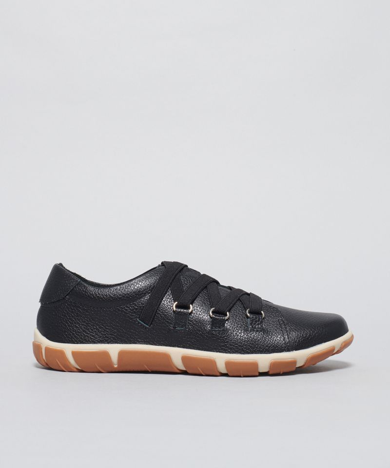 Tenis Frances Elastico - Preto 33 - preto