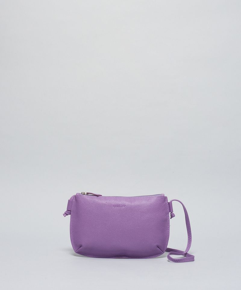 Bolsa Castanha De Couro - Violeta u - violeta