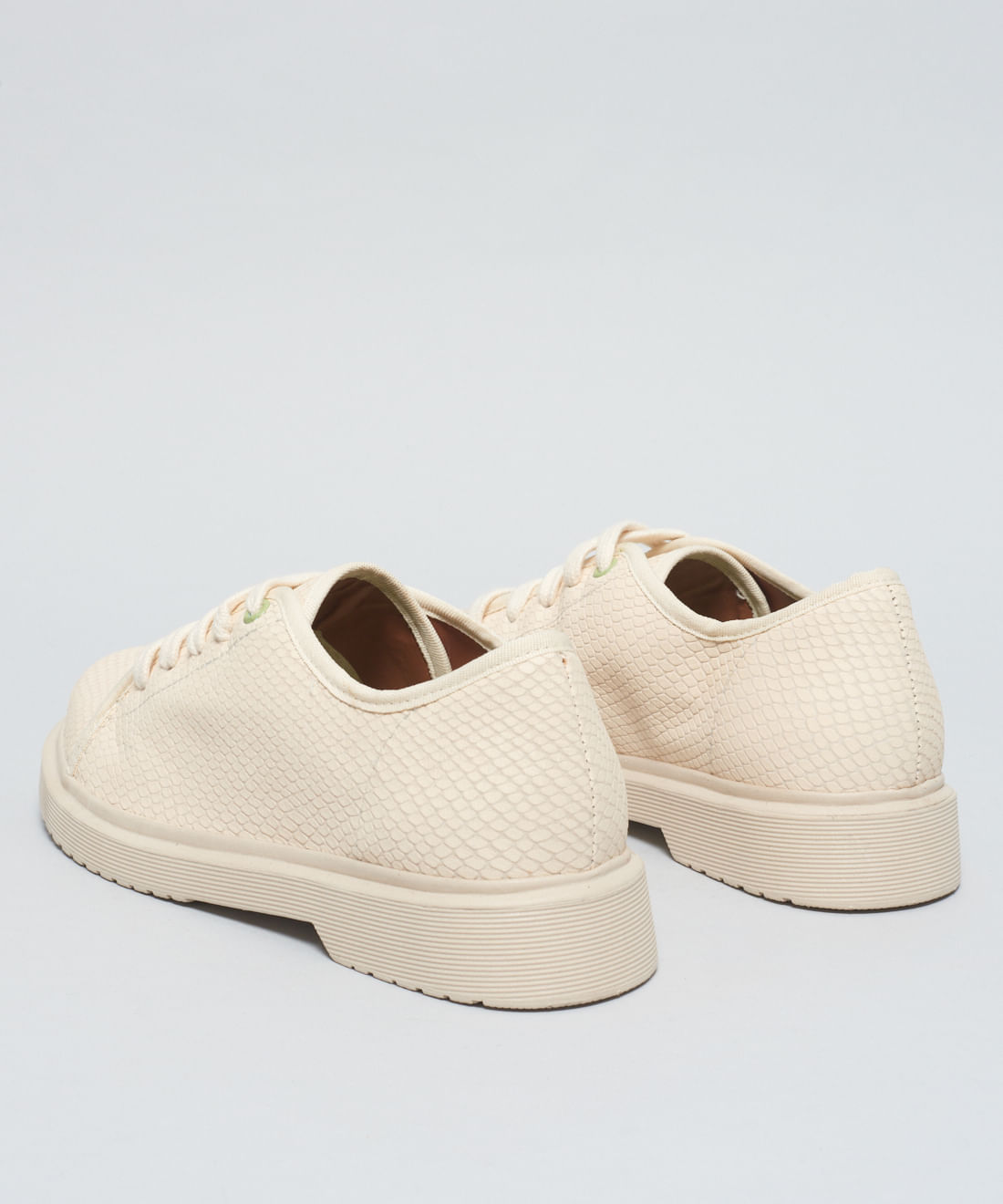 Tenis Couro Serpente - Offwhite - Imagem 18