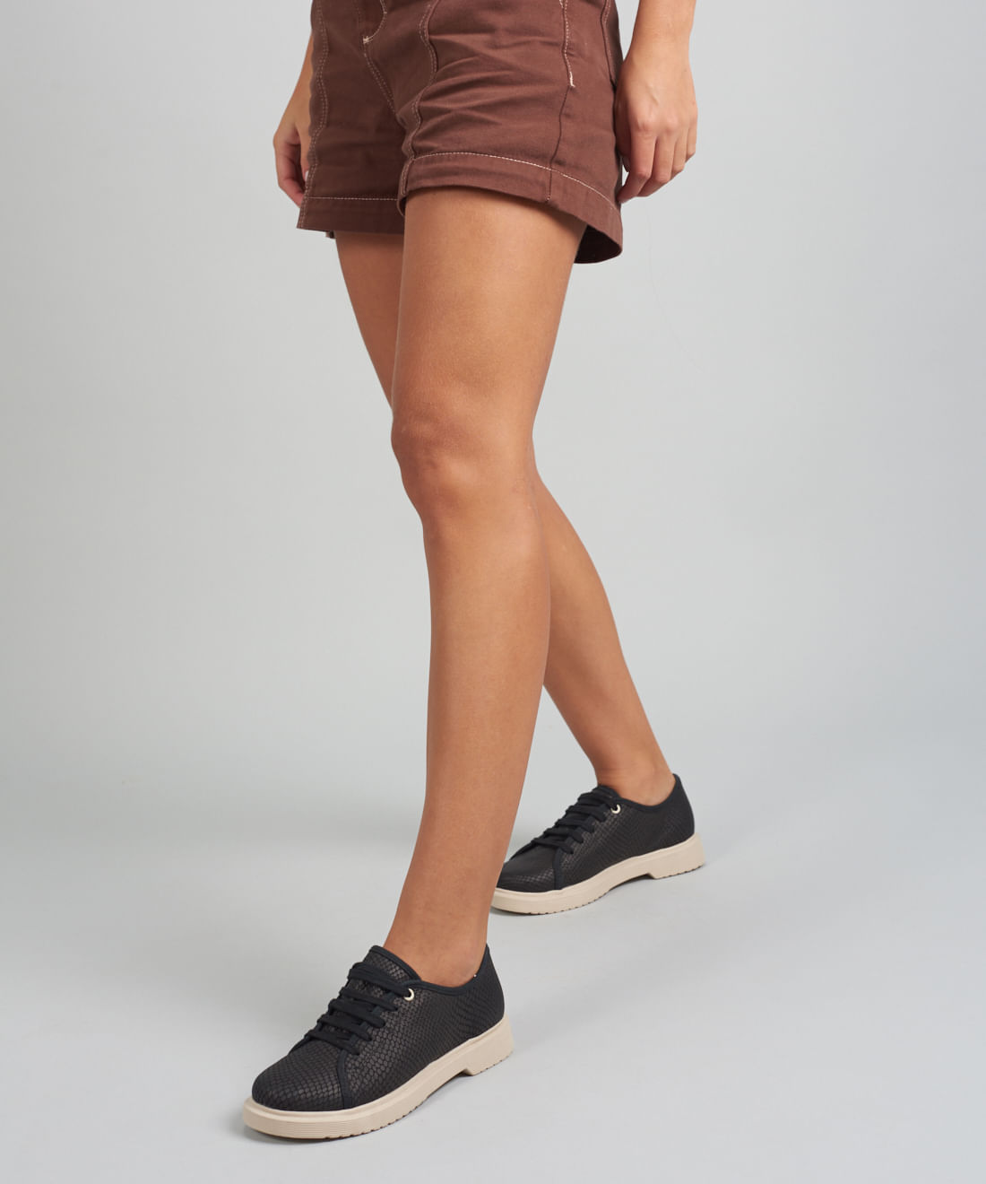 Tenis Couro Serpente - Preto - Imagem 20