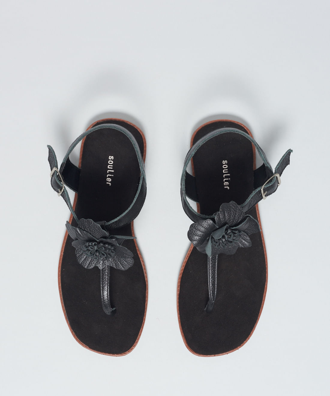 Rasteira Flor Removivel - Preto - Imagem 5