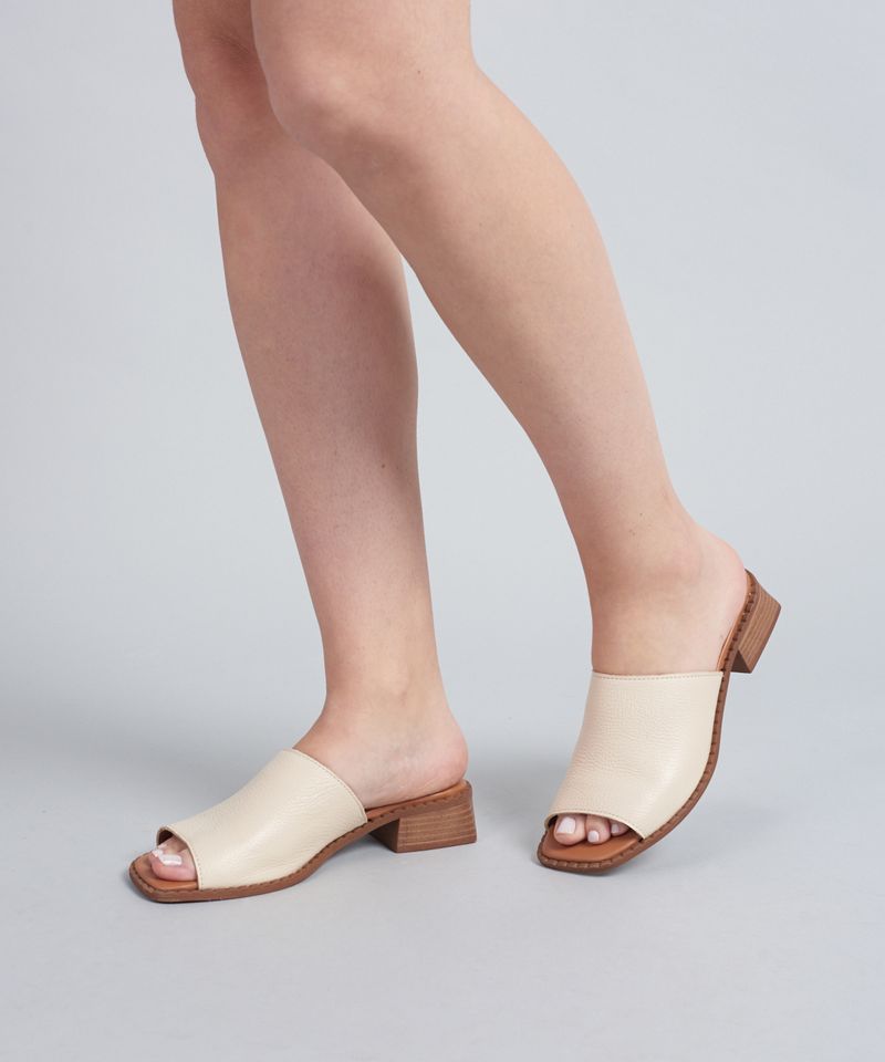 Salto Medio Mule - Offwhite 38 - offwhite