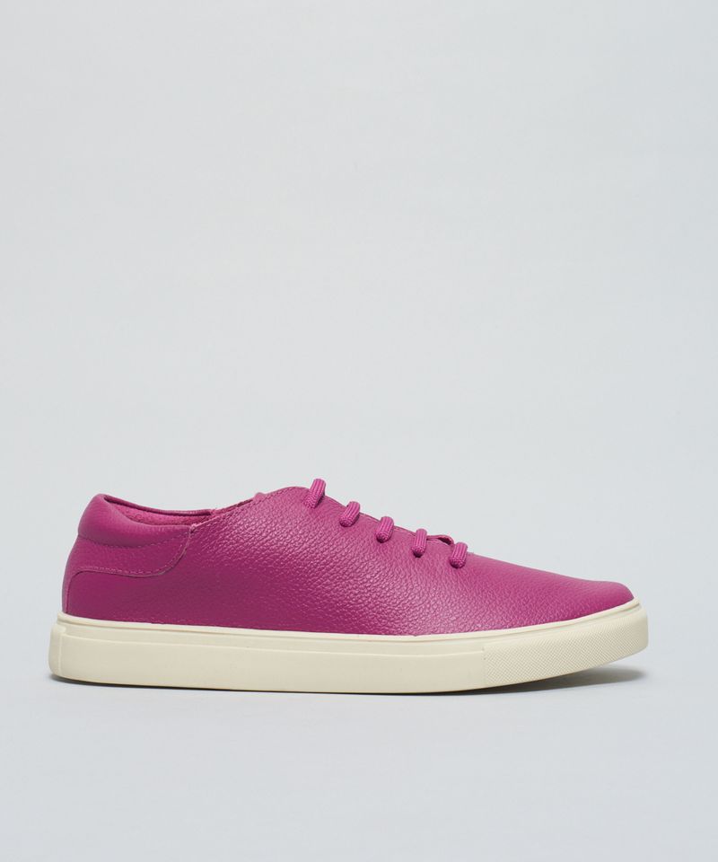 Tenis Couro Basiquinho - Magenta 34 - magenta