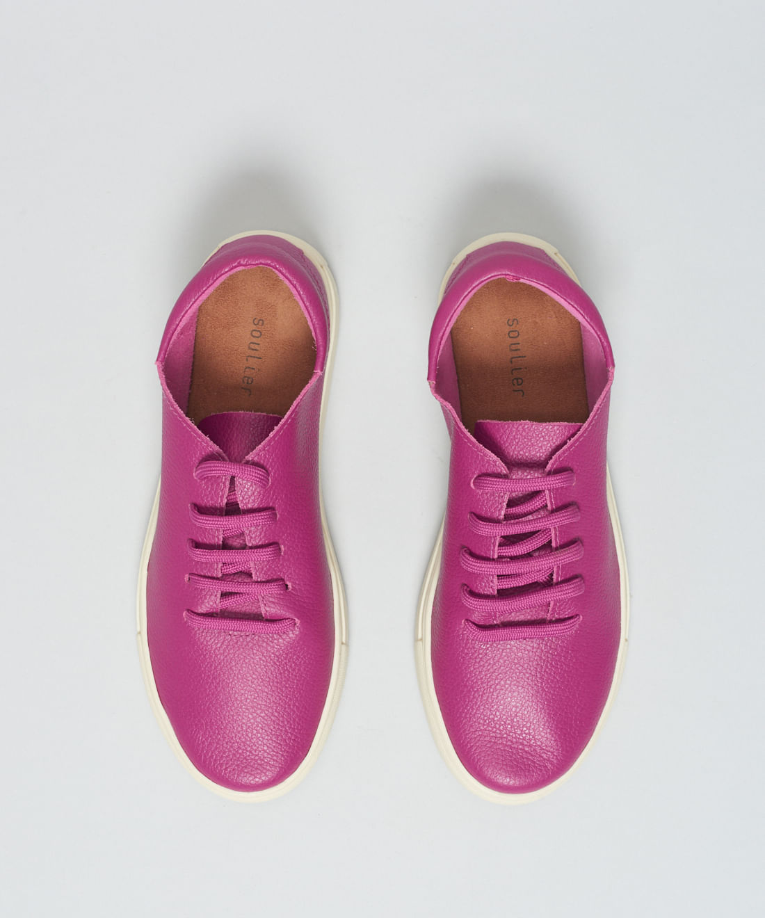 Tenis Couro Basiquinho - Magenta - Imagem 4