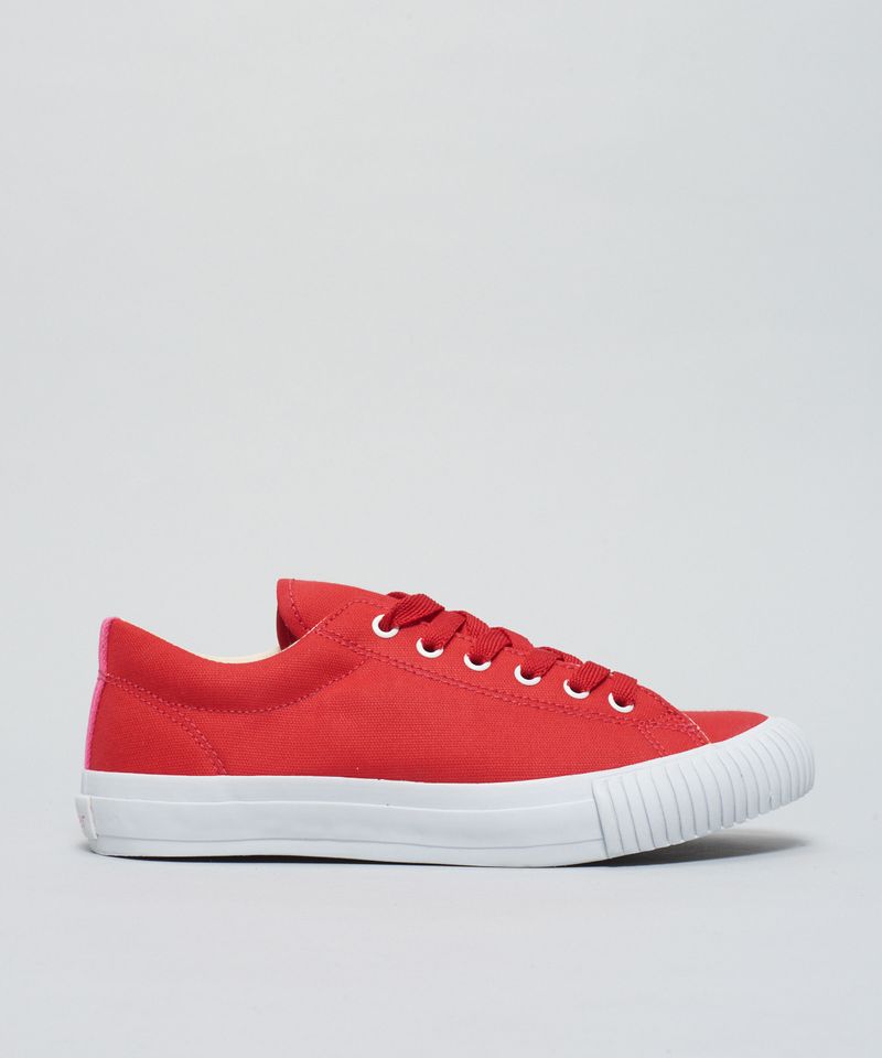 Tênis Lona Casual - Vermelho 43 - vermelho