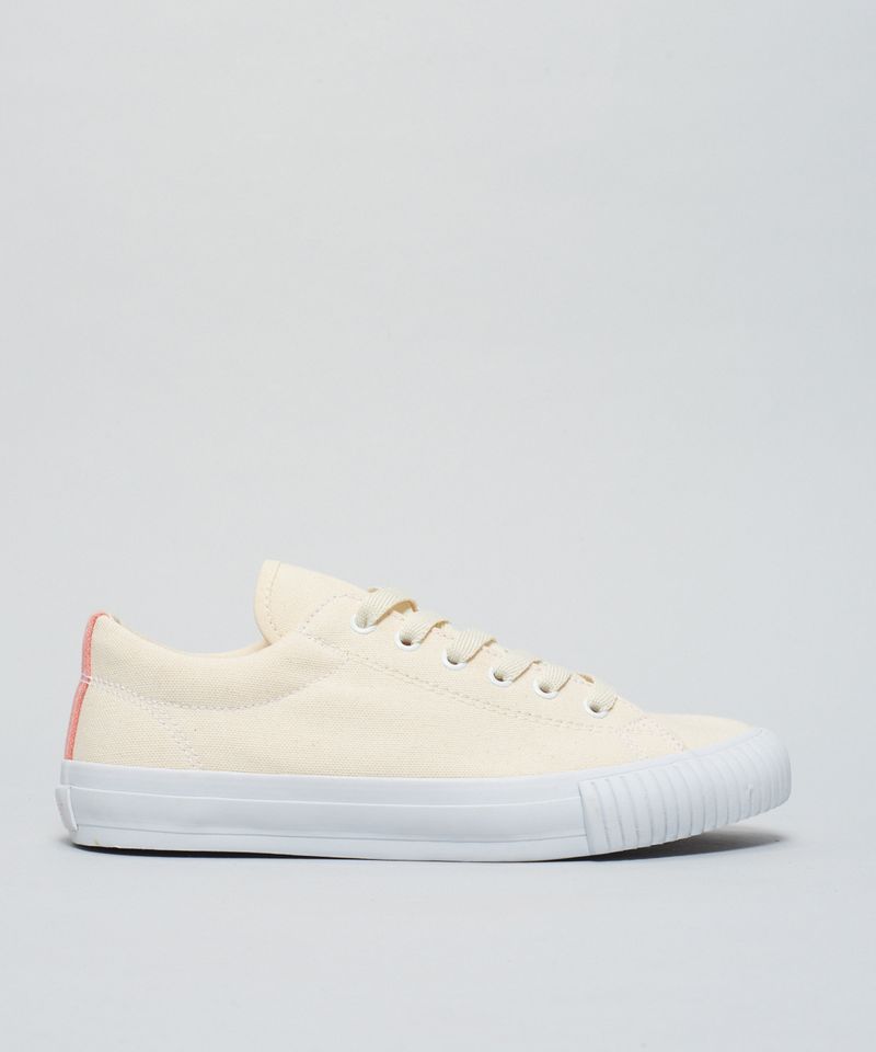 Tênis Lona Casual - Offwhite 33 - offwhite