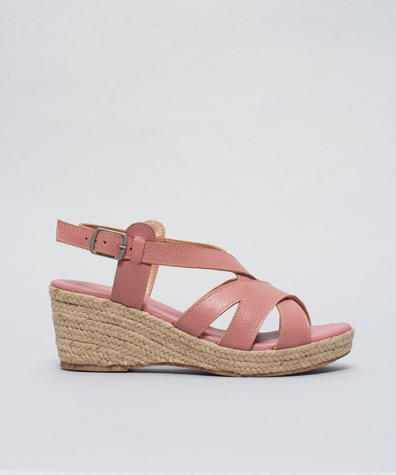 Anabela Couro Cruzado Rami - Blush 38 - blush