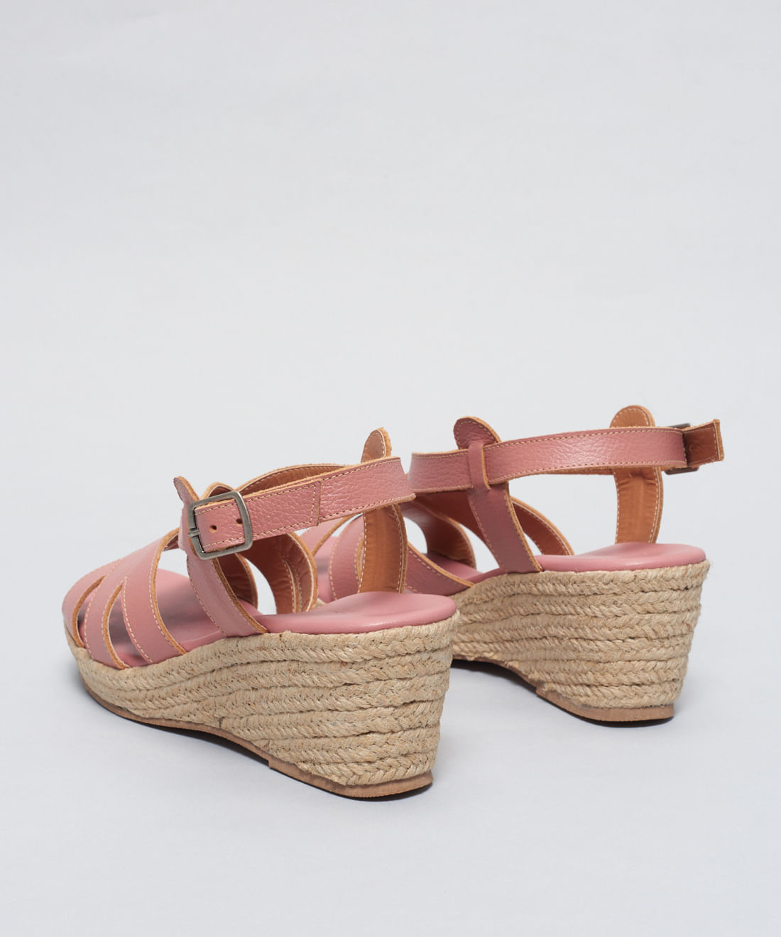 Anabela Couro Cruzado Rami - Blush - Imagem 27