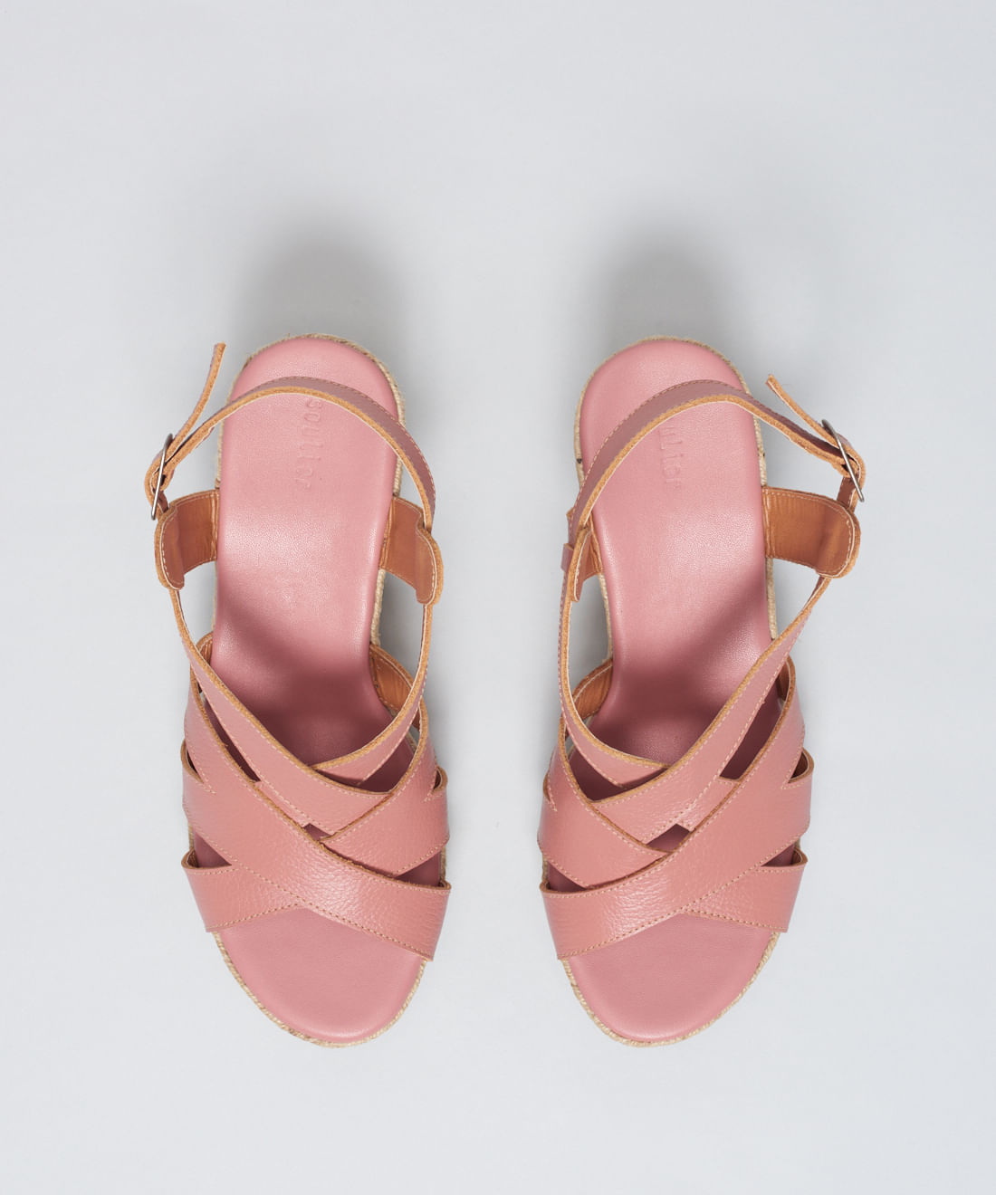 Anabela Couro Cruzado Rami - Blush - Imagem 16