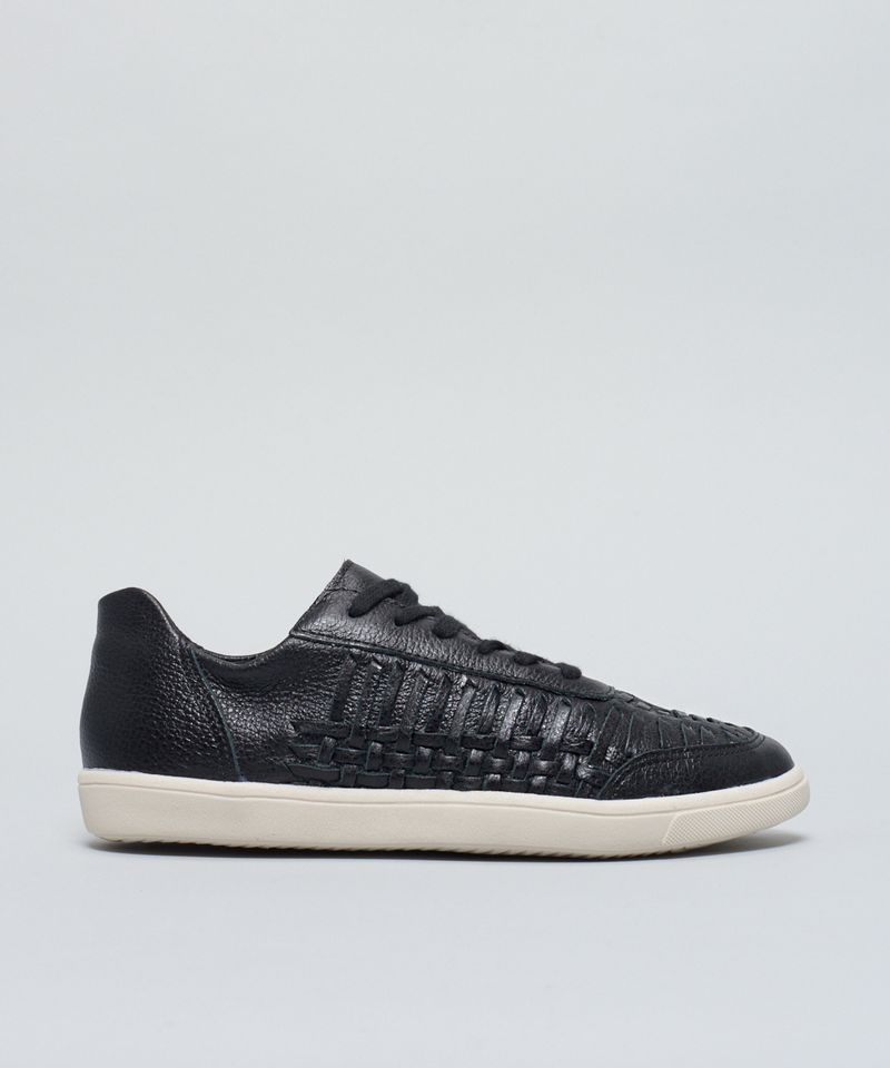 Tenis Couro Tresse - Preto 34 - preto