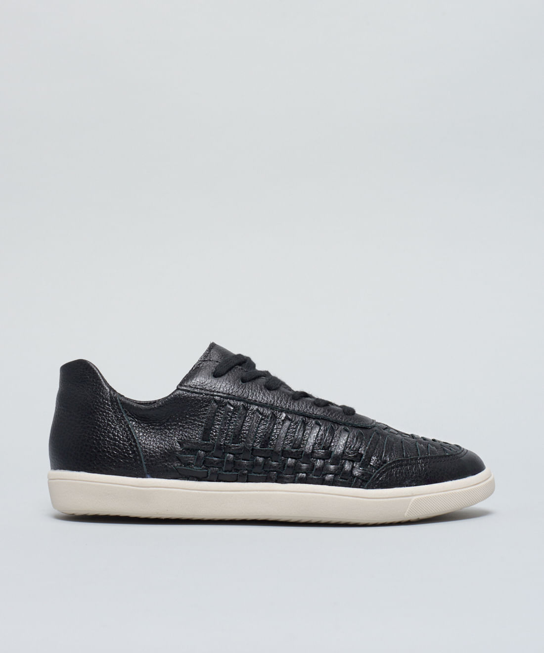 Tenis Couro Tresse - Preto - Imagem 6