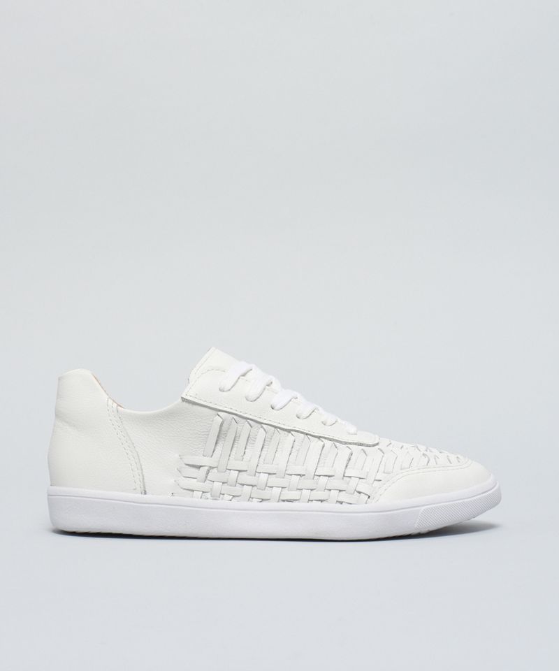 Tenis Couro Tresse - Branco 34 - branco