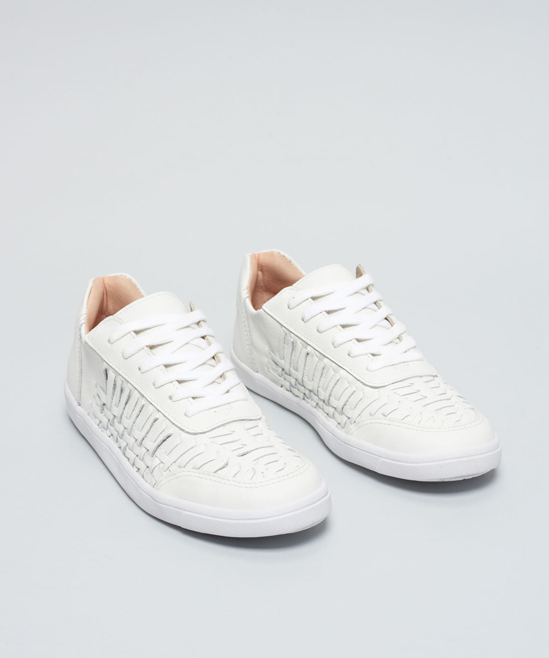 Tenis Couro Tresse - Branco - Imagem 12