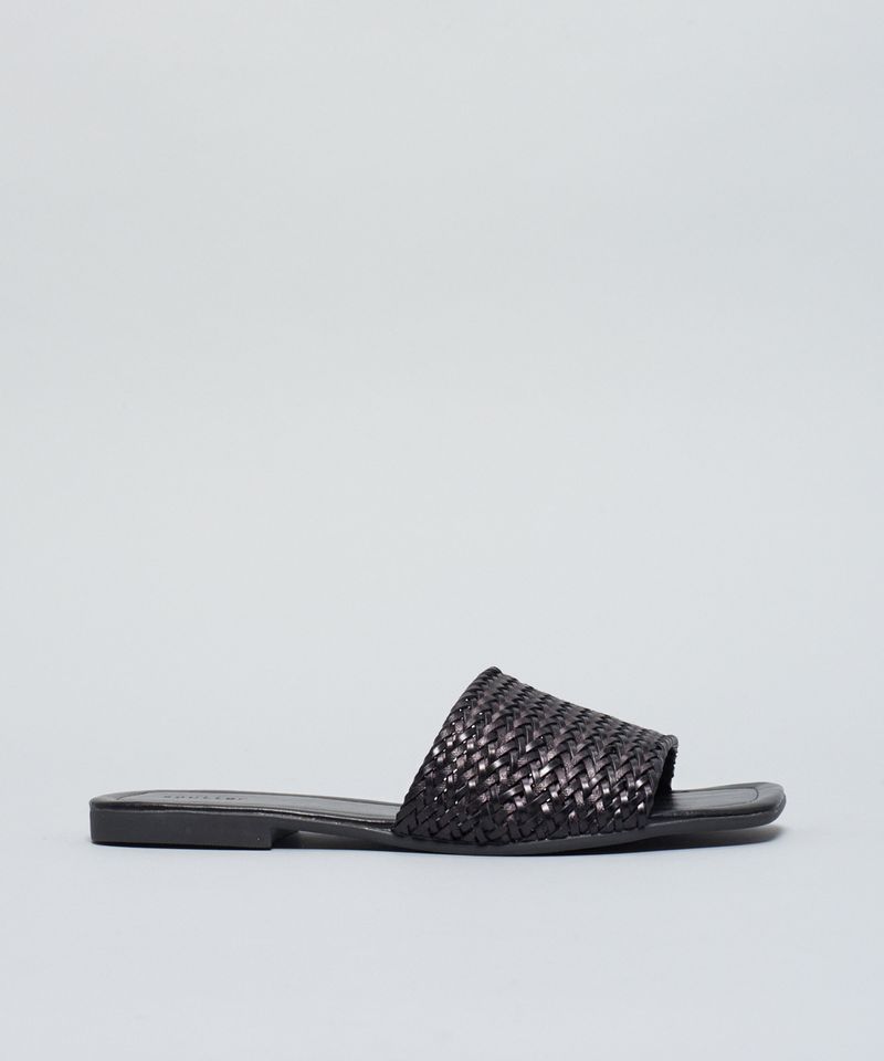 Rasteira Tresse Basica - Preto 35 - preto