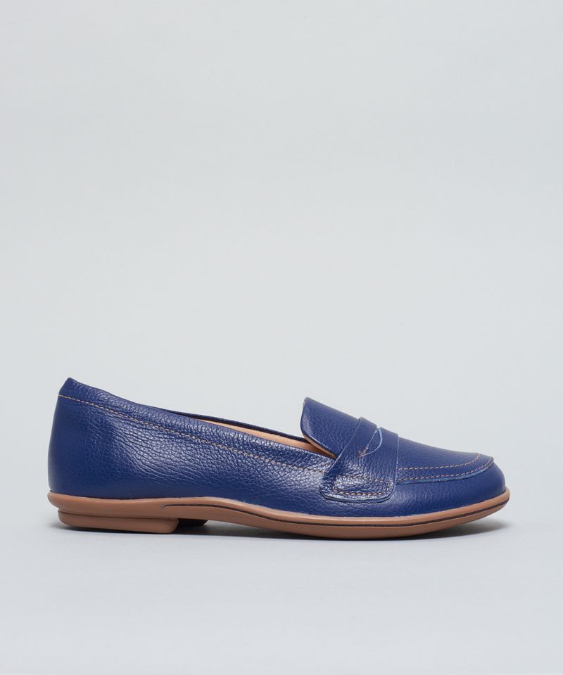 Mocassim Couro Soul - Marinho 40 - marinho