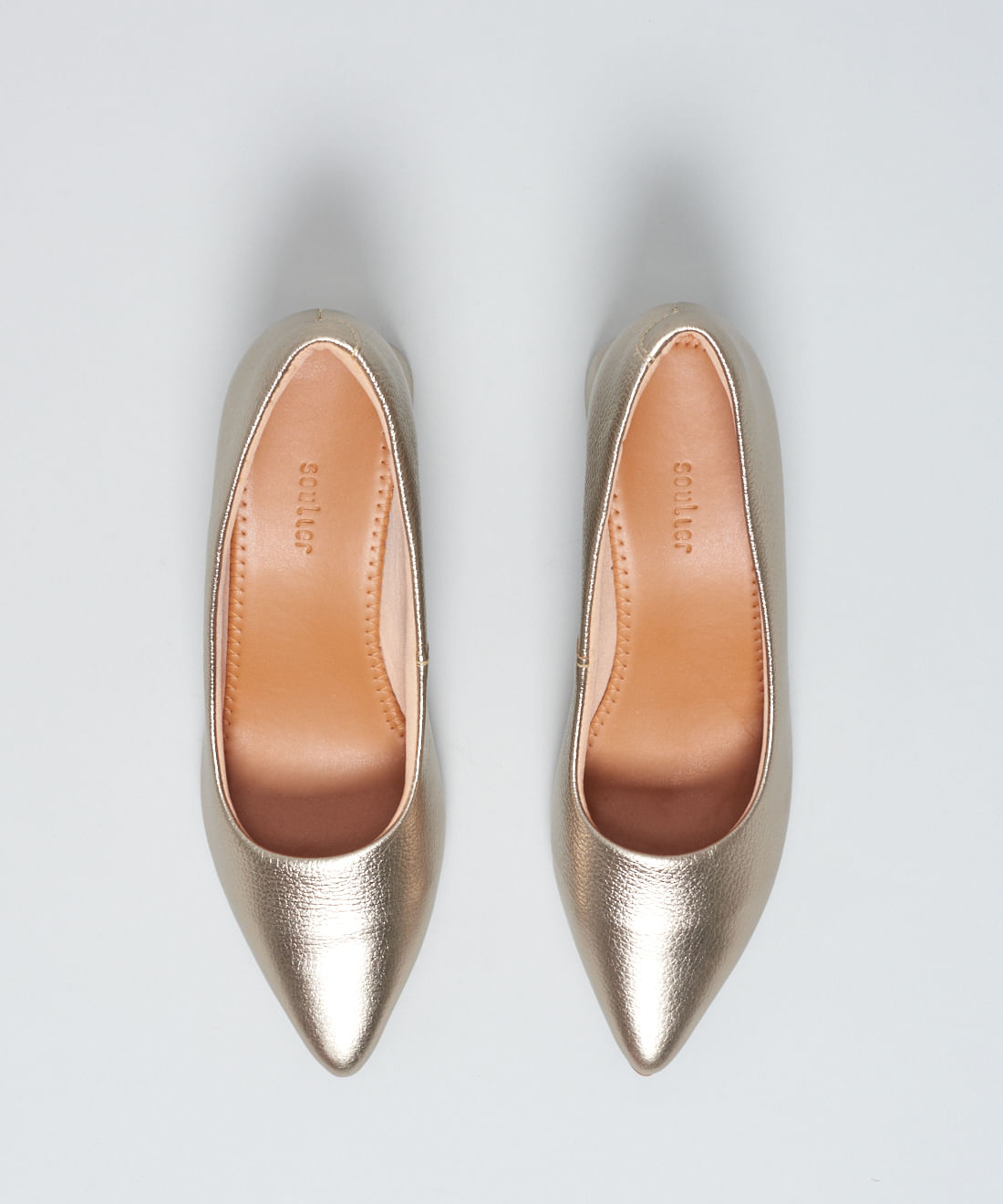 Scarpin Couro Bico Fino - Prata Velho - Imagem 29