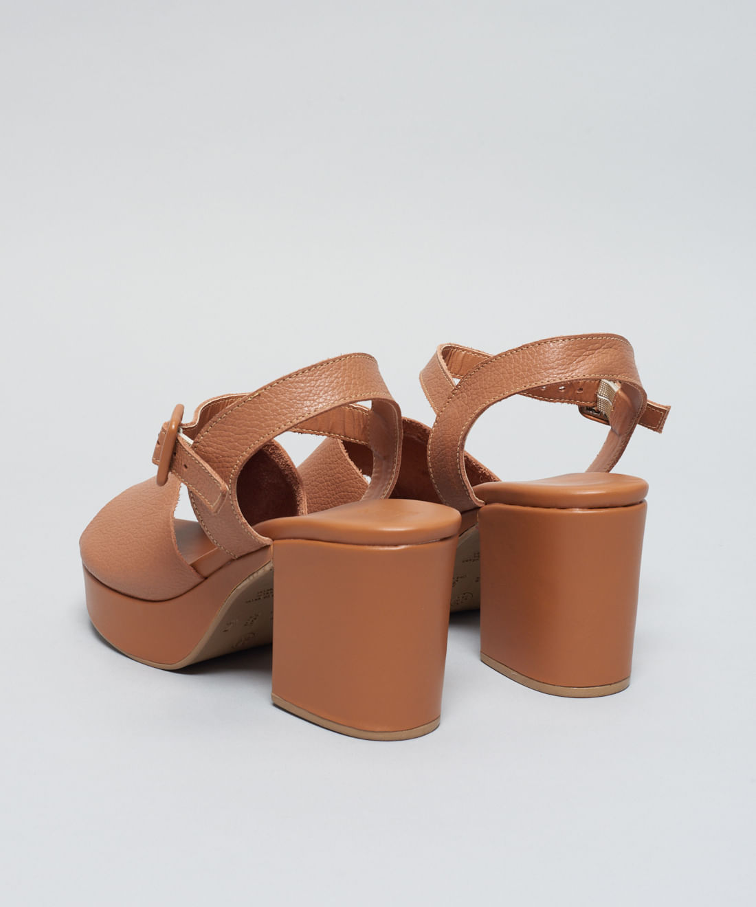 Meia Pata Couro Basica - Caramelo - Imagem 3