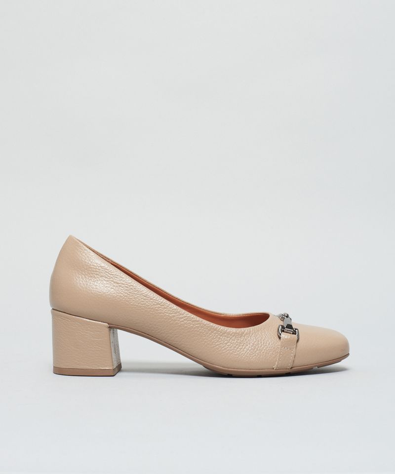 Scarpin Couro Olga - Aveia 34 - aveia