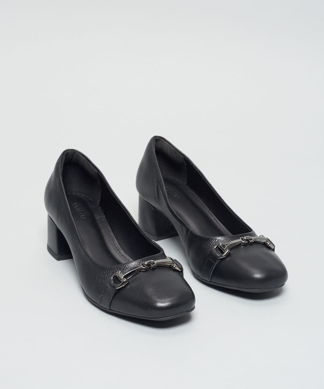 Scarpin Couro Olga - Preto - Imagem 7