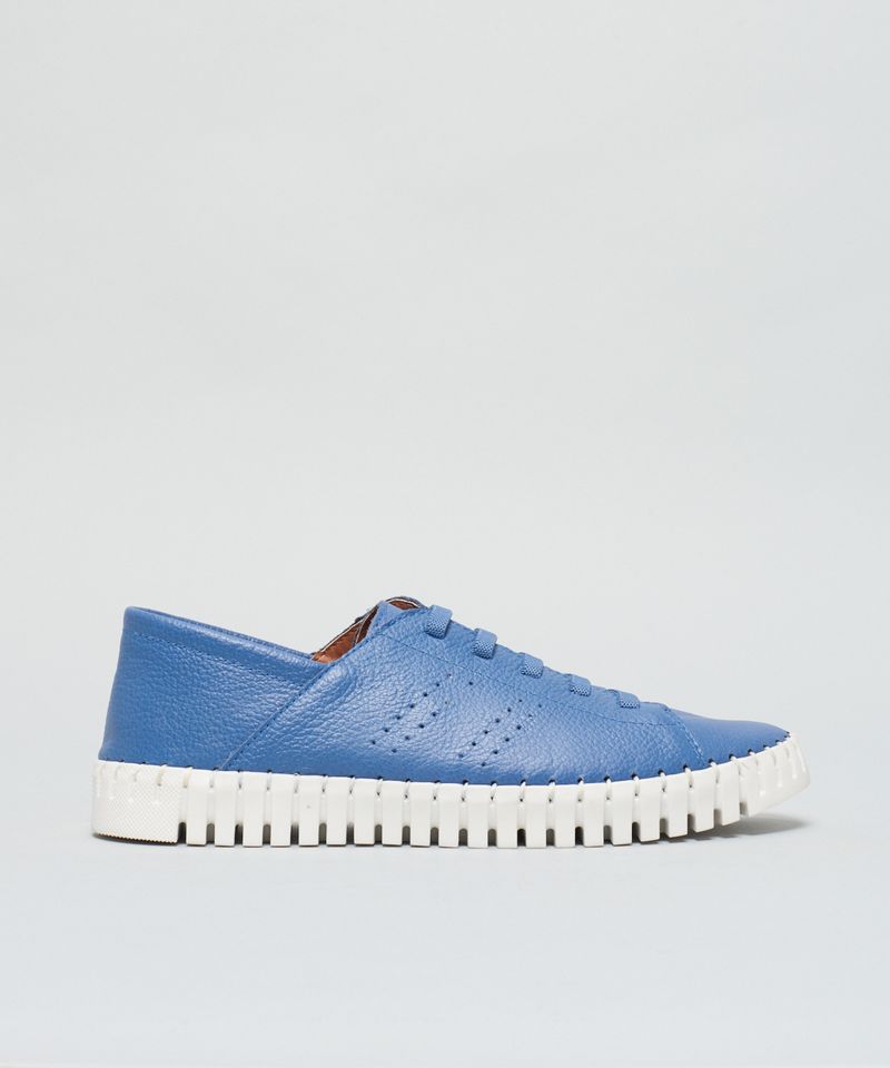 Tenis Couro Tratorado Seleiro - Denim 34 - denim
