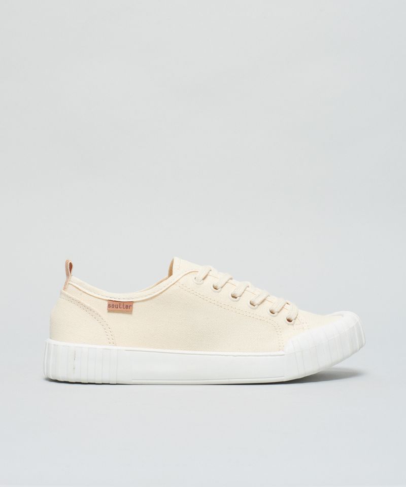 Tenis Lona Traseiro Listra - Offwhite 36 - offwhite