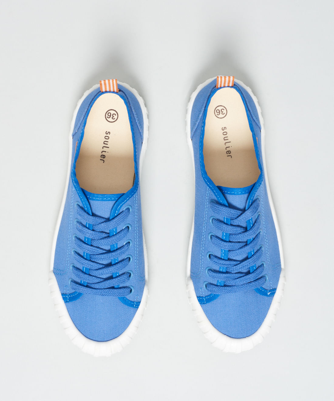 Tenis Lona Traseiro Listra - Denim - Imagem 9