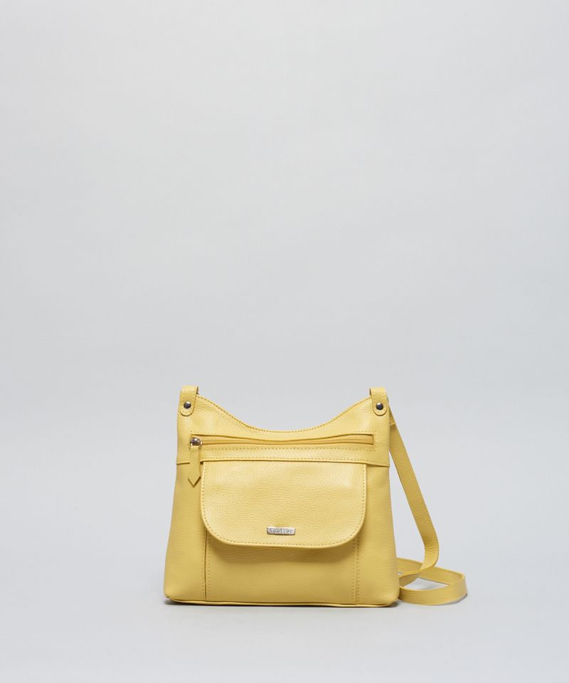 Bolsa p Couro Gabi - Amarelo Polen u - amarelo polen