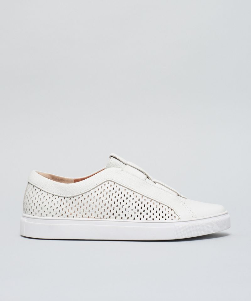 Tenis Elastico Perfuros - Branco 40 - branco