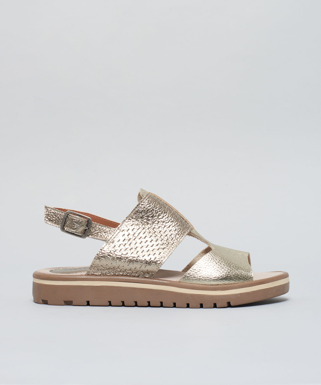 Rasteira Tratorada Perfuros - Prata Velho - Imagem 11