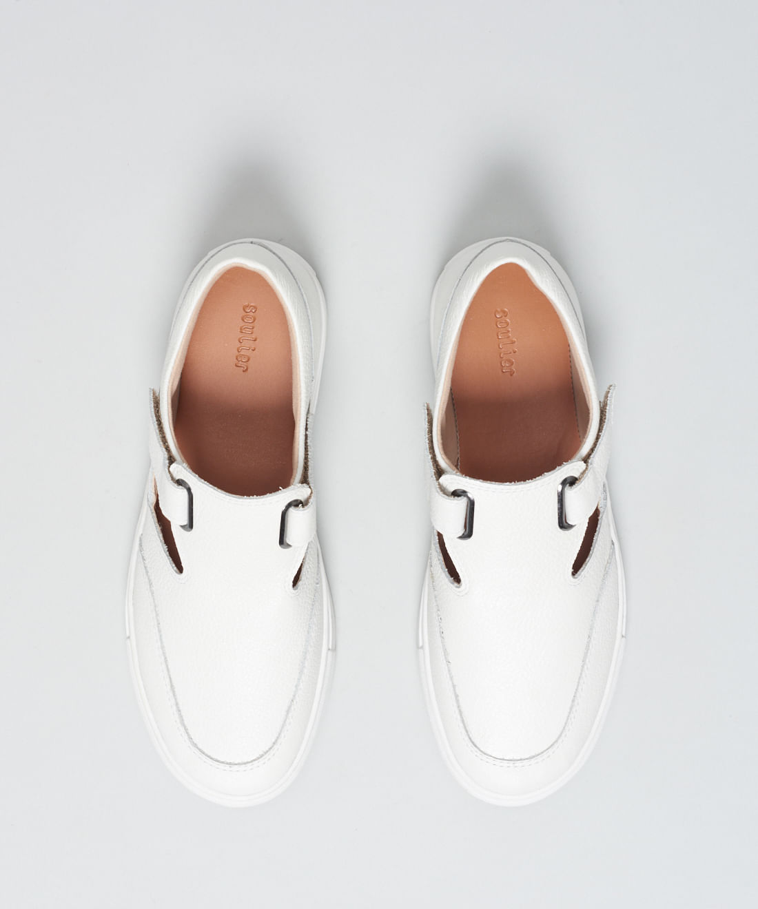 Tenis Couro Velcro Ilhoses - Branco - Imagem 29