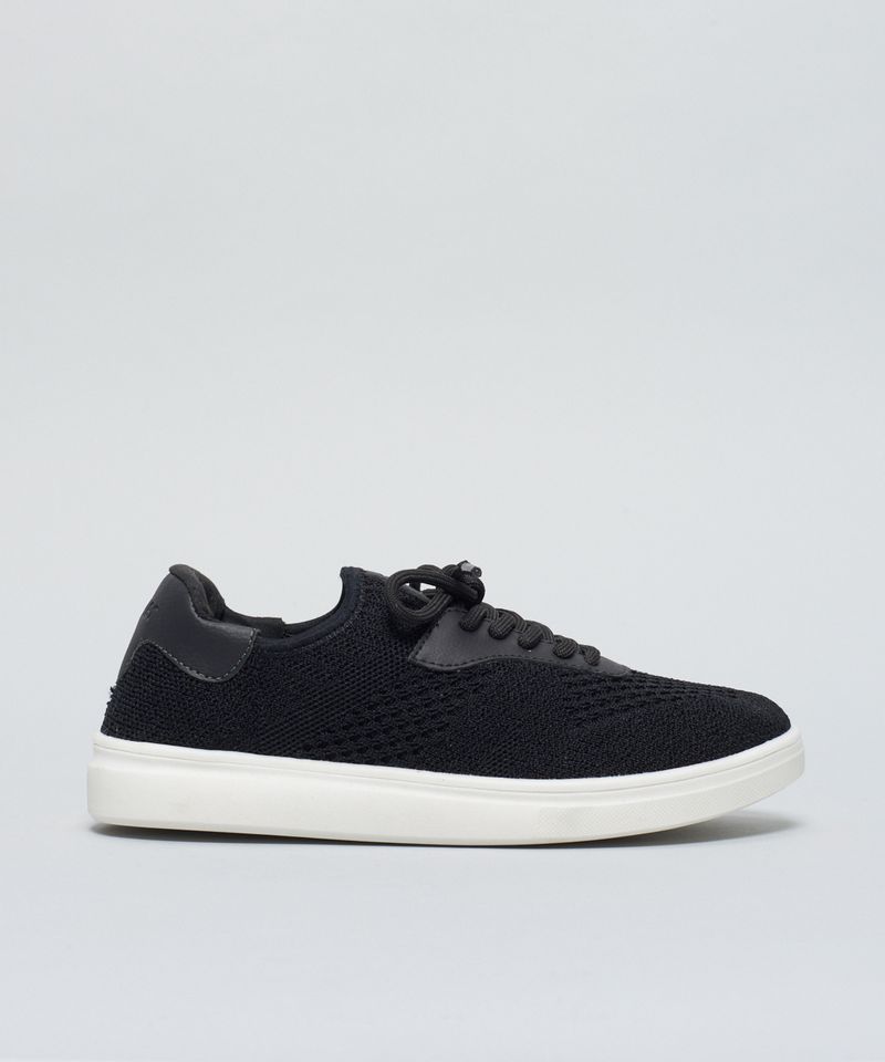 Tenis Knit Soul - Preto 34 - preto