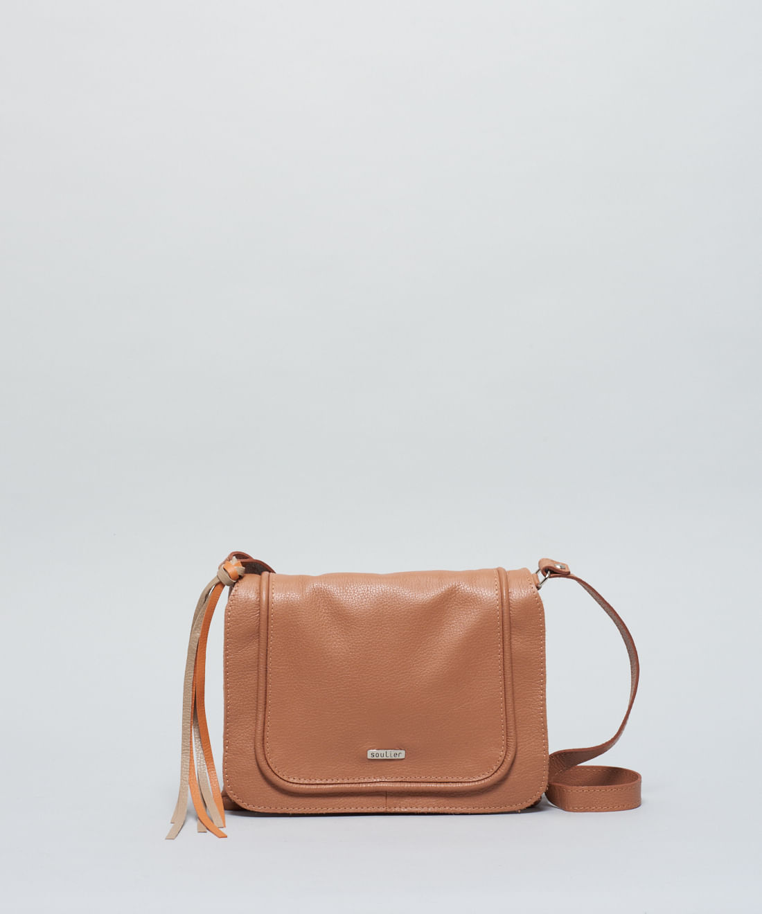 Bolsa m Couro 3 Compart Neo - Caramelo