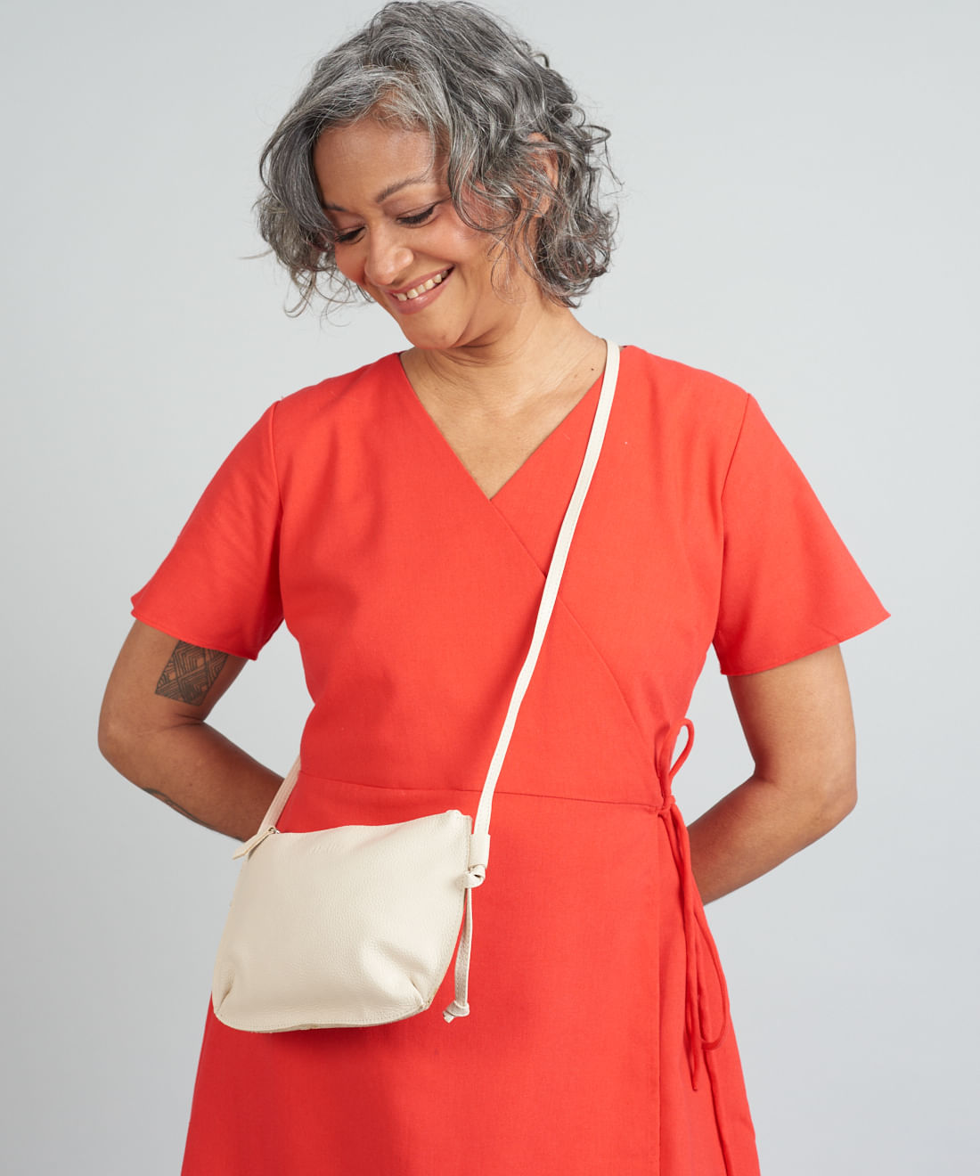 Bolsa Castanha - Offwhite - Imagem 4