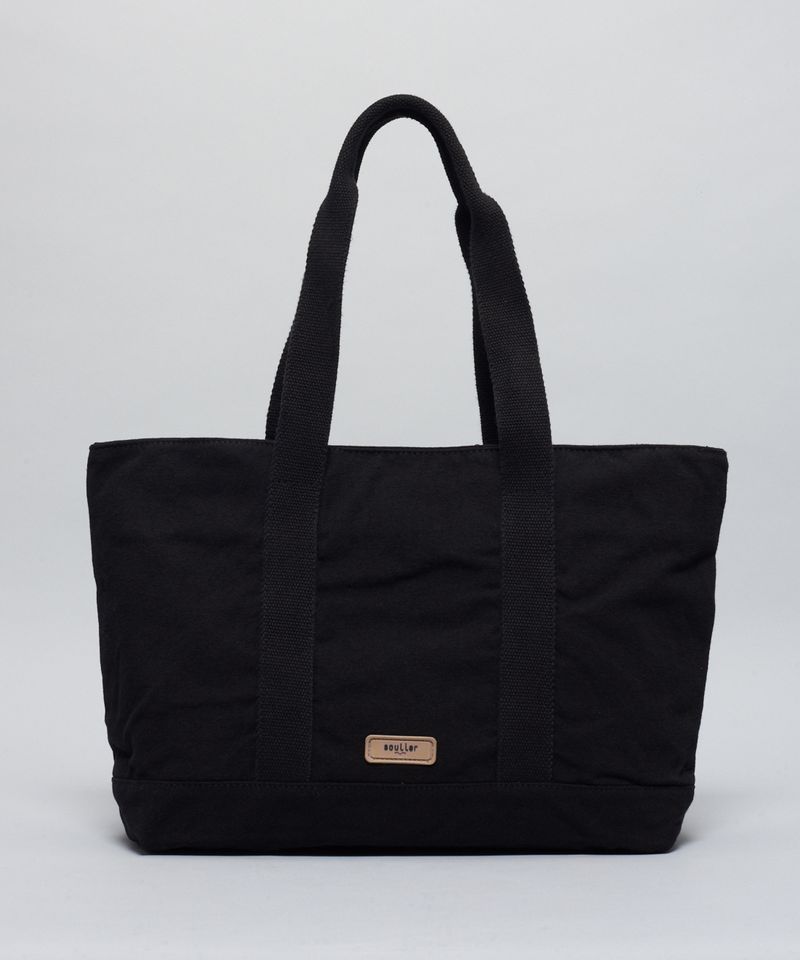 Bolsa g Lona Lisa - Preto u - preto