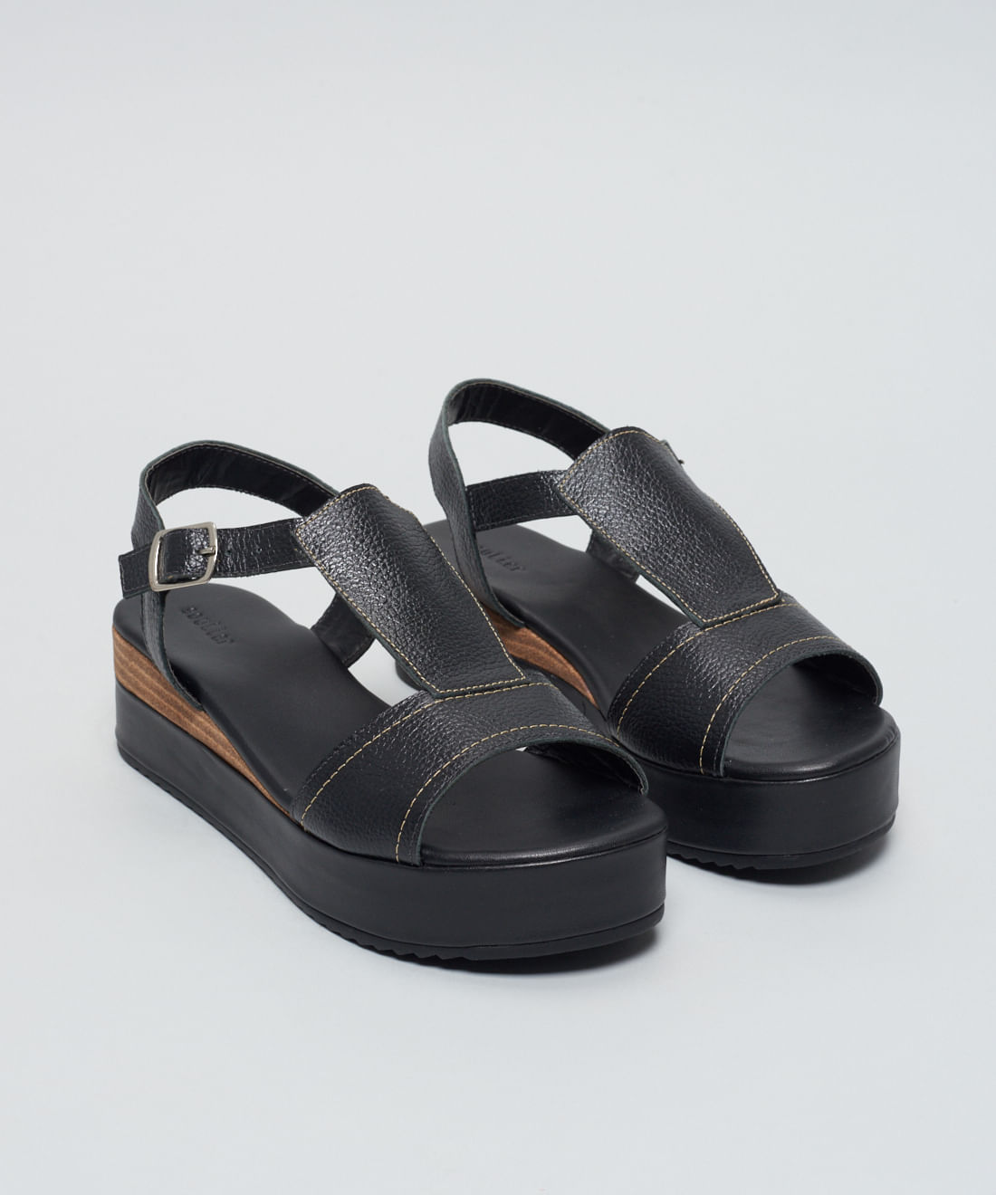 Flat Couro Gabi - Preto - Imagem 2