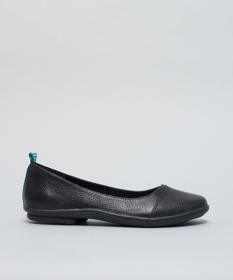 Sapatilha Comfort Decote Frontal - Preto 35 - preto