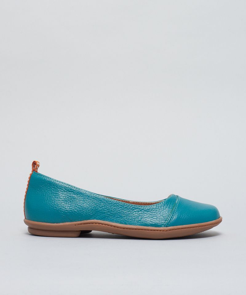Sapatilha Comfort Decote Frontal - Esmeralda 34 - esmeralda