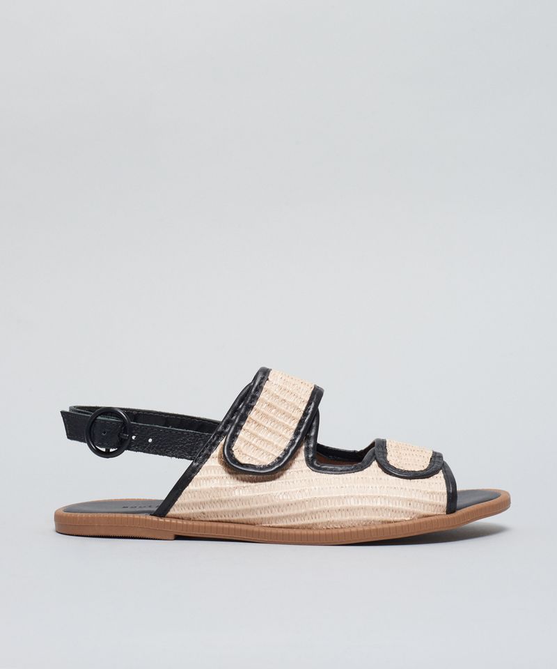 Rasteira Papete Rafia - Offwhite 33 - offwhite