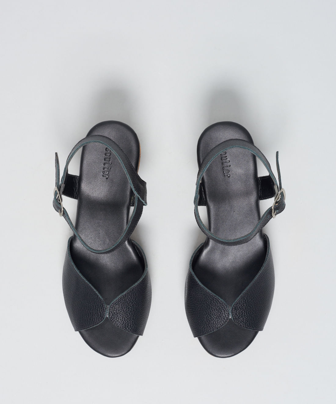 Anabela Beijinho Couro - Preto - Imagem 39