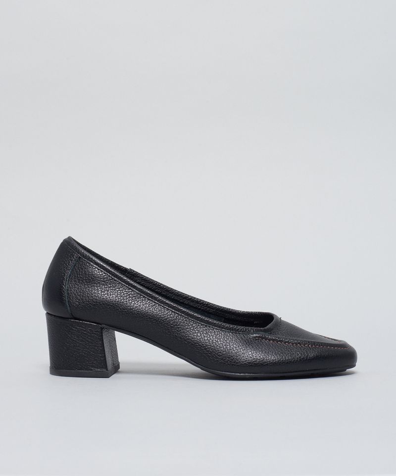 Scarpin Couro Debrum - Preto 34 - preto
