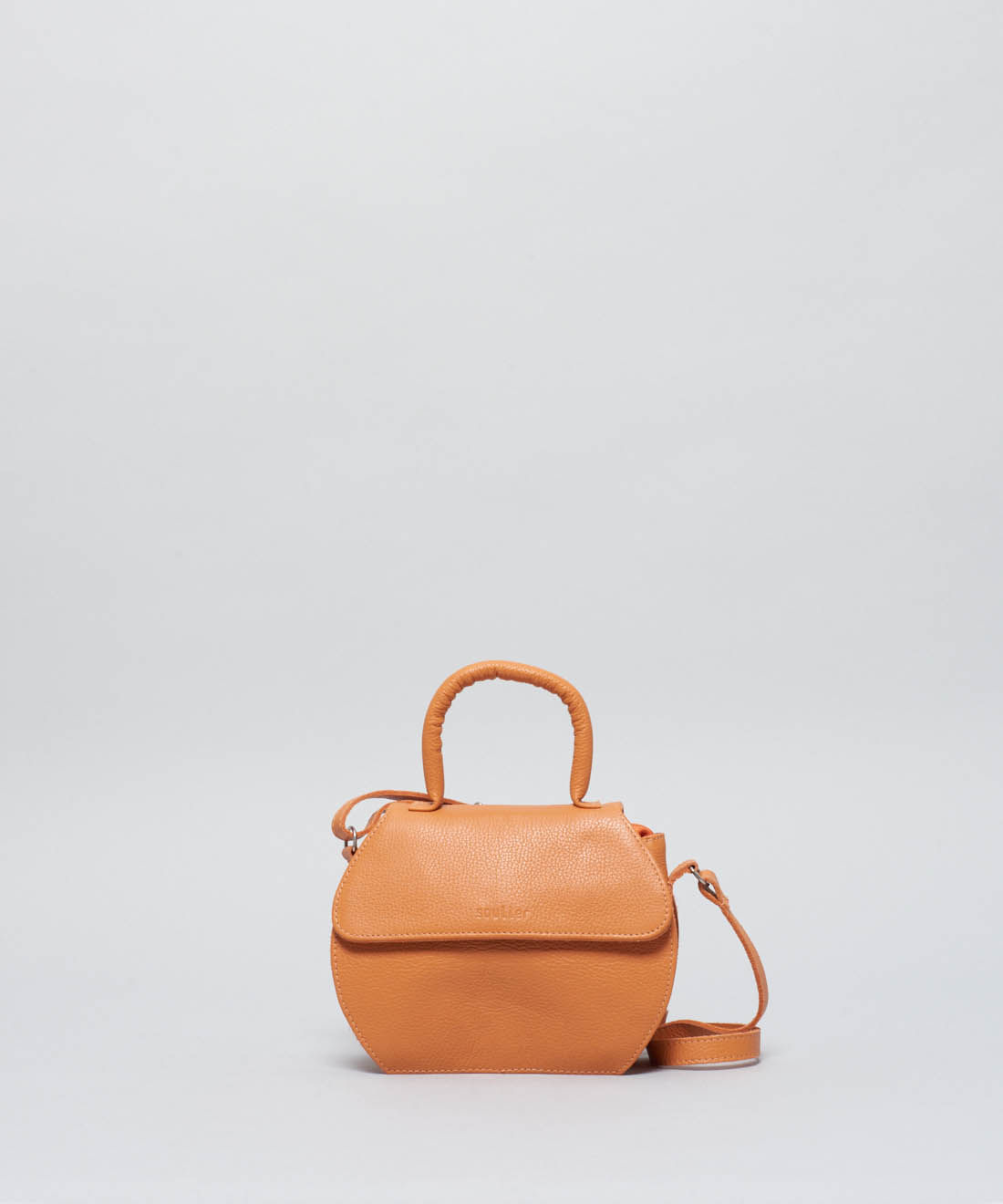 Bolsa p Couro Maria - Cenoura