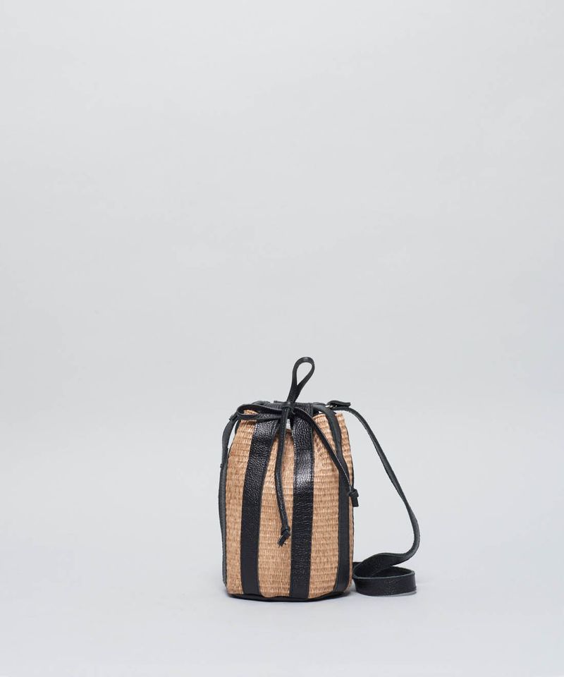Bolsa p Baldinho Rafia - Preto u - preto