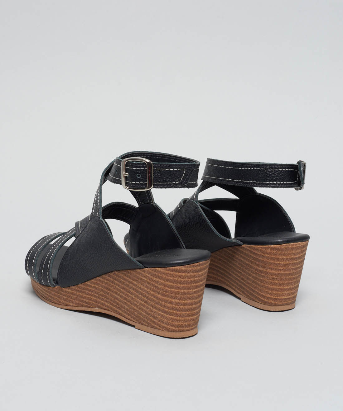 Plataforma Couro Entrelace - Preto - Imagem 33