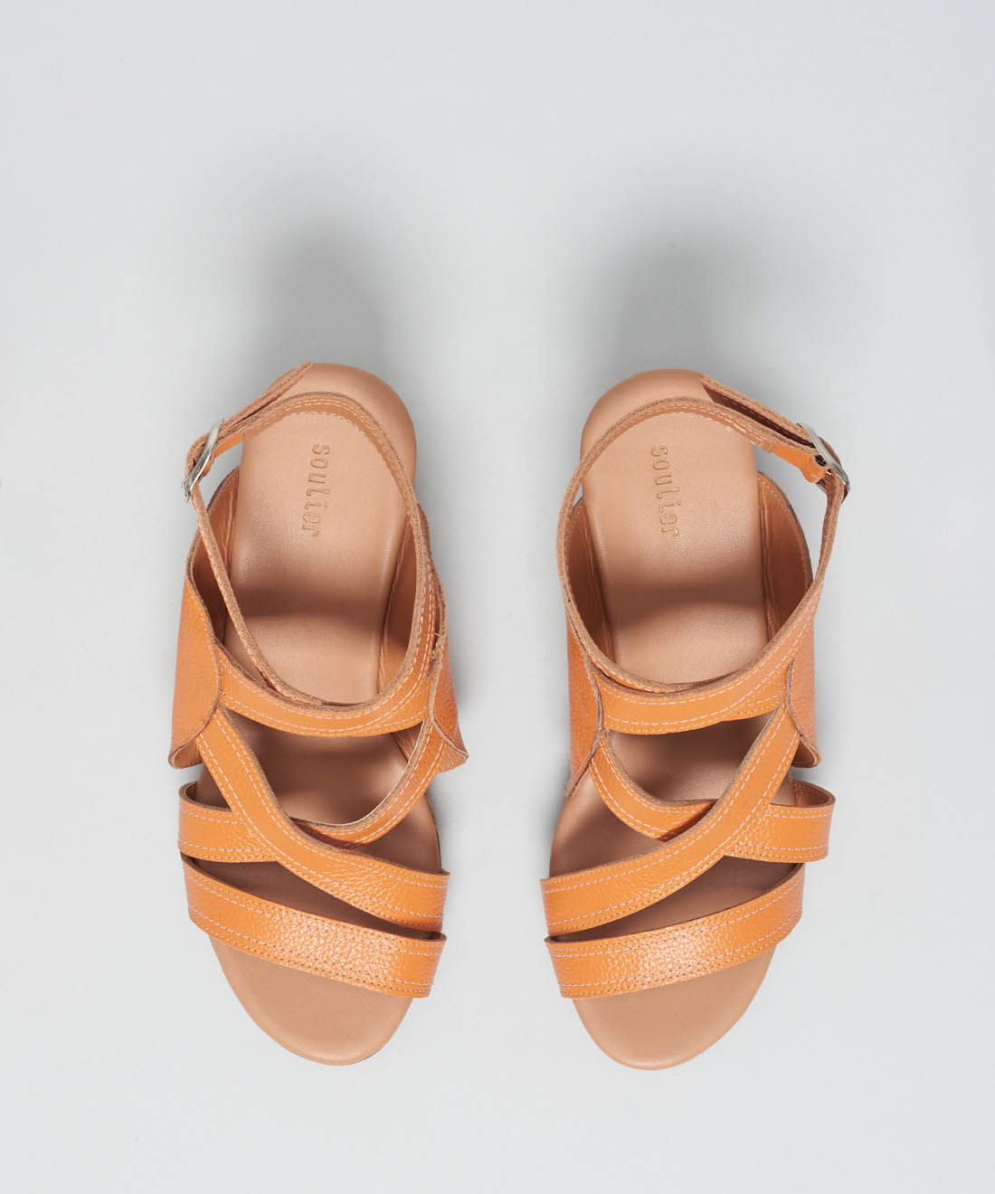 Plataforma Couro Entrelace - Cenoura - Imagem 40