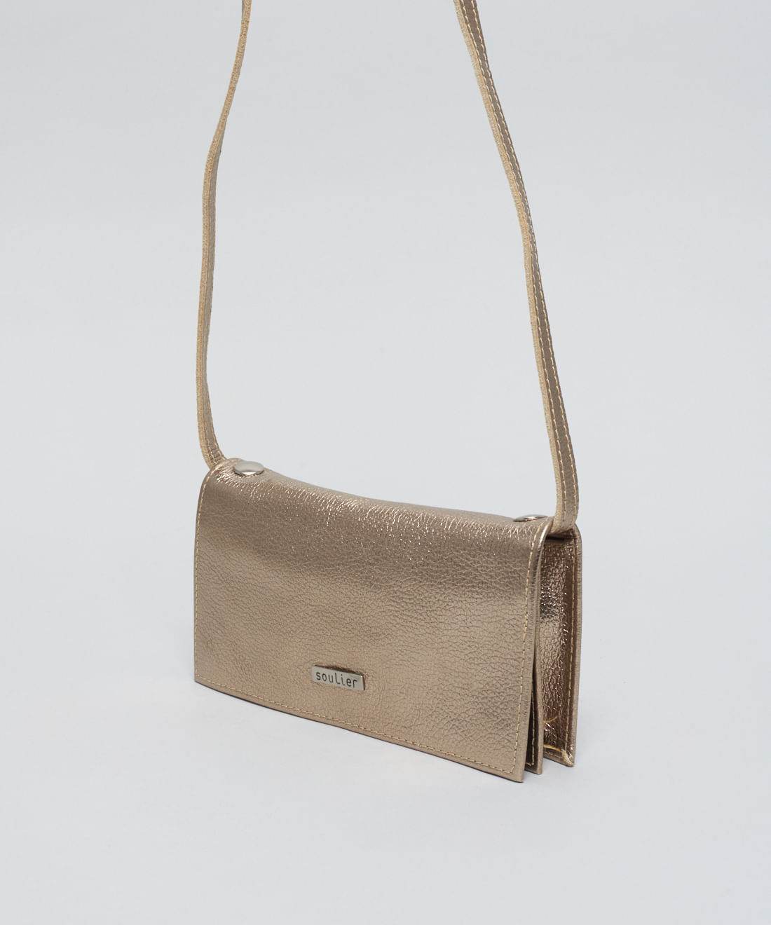 Carteira Alca Removivel Neo - Prata Velho - Imagem 2