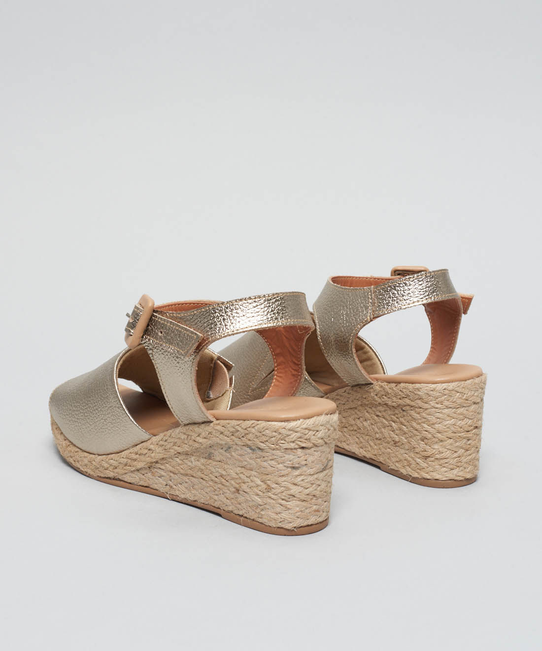 Plataforma Couro Luciana - Prata Velho - Imagem 13