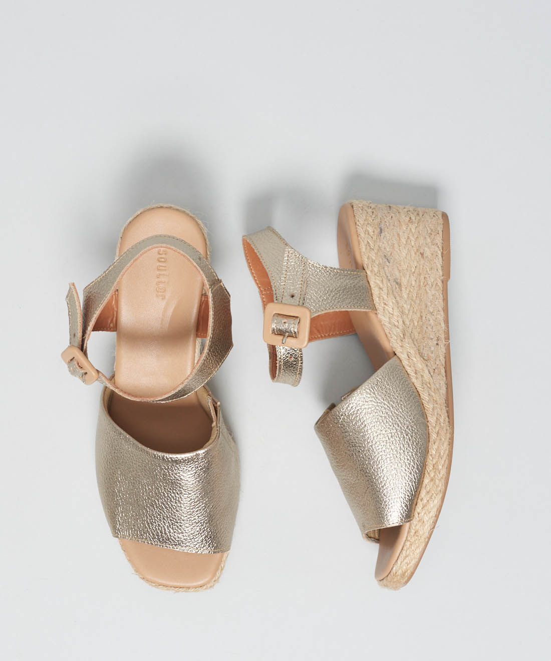 Plataforma Couro Luciana - Prata Velho - Imagem 24