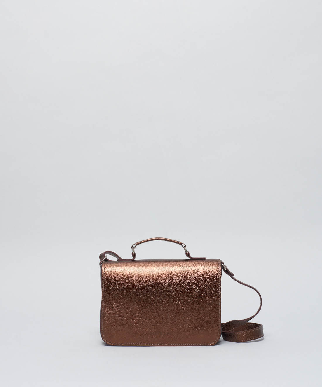 Bolsa p Estruturada Box - Bronze