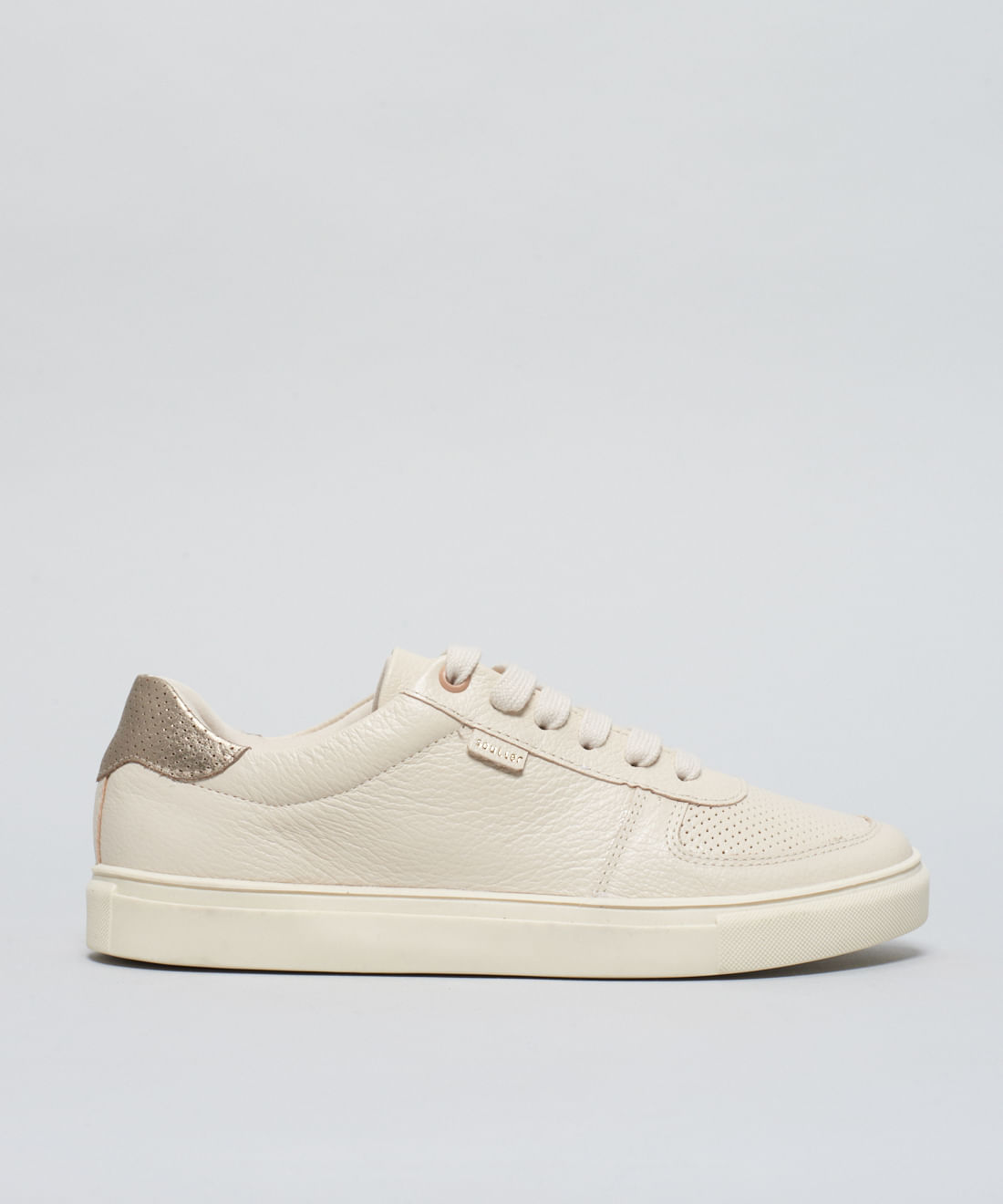 Tenis Couro Detalhe Color - Offwhite - Imagem 6